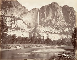 Chutes de Yosemite, 2 634 pieds, vers 1872, imprimé vers 1876 - Carleton Emmons Watkins