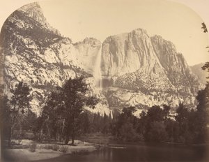 Chutes de Yosemite, vue de la rivière - Carleton Emmons Watkins