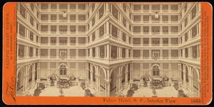 Palace Hotel, S.F., vue intérieure