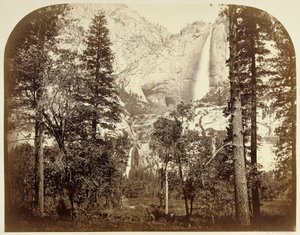 Yo Semite Falls (à partir de Upper House) 2477 ft. - Carleton Watkins