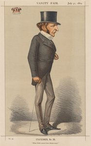 Vanity Fair: Statesman No. 26 Quand la naissance ne peut pas mener, le cerveau doit., 1869 - Carlo