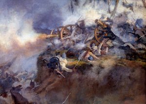 La bataille de San Martino le 24 juin 1859 (détail) - Carlo Ademollo