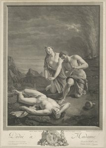 Adam et Ève près du corps d