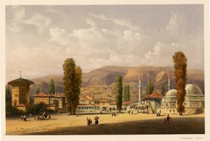 Palais des Khans de Bakhtchissaraï, 1856 - Carlo Bossoli