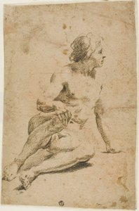 Nu masculin assis - Carlo Cignani