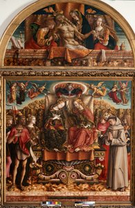 Couronnement de la Vierge avec la Sainte Trinité et les Saints