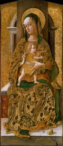Madone et enfant en trône