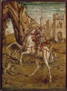 Saint Georges tuant le dragon (Prédelle de Pala Odoni)