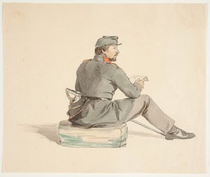 Soldat lisant - Carlo Dalgas