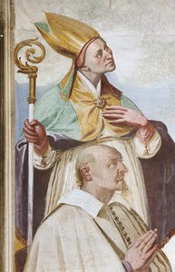 Couronnement de la Vierge (fresque) (détail) - Carlo Innocenzo Carloni