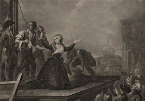 Madame Élisabeth de France, sœur du roi, avant la guillotine le 10 mai 1794, vers 1795