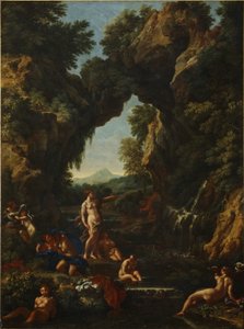 Paysage avec Diane et Actéon, vers 1657