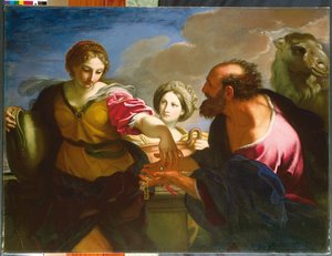 Rebecca et Éliézer au puits - Carlo Maratta or Maratti