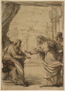 La famille Rospigliosi rendant hommage au Pape Clément IX, 1667-1669 - Carlo Maratta or Maratti