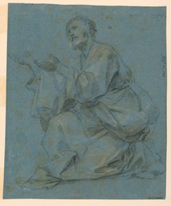 Dessin, études : Deux hommes assis, 1650-1675 - Carlo Maratti