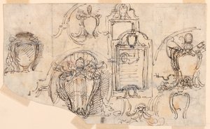 Dessin, croquis, 1740-58 - Carlo Marchionni