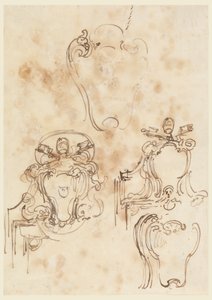 Esquisses pour cadres et écussons - Carlo Marchionni