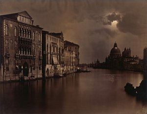 Vue nocturne du Grand Canal, Venise, vers 1875
