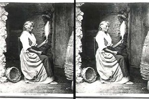 Vieille femme filant, Capri, c.1865 - Carlo Naya