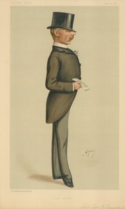 Colonel Edward J Saunderson, Loyauté irlandaise, 26 février 1887, caricature de Vanity Fair - Carlo Pellegrini