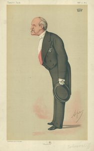Comte Schouvaloff, Russie, 13 février 1875, caricature de Vanity Fair - Carlo Pellegrini