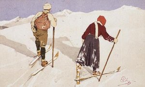 Skieurs de fond - Carlo Pellegrini