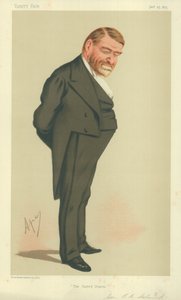 Général Robert Cumming Schenck, USA, 23 janvier 1875, caricature de Vanity Fair - Carlo Pellegrini