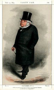 John Bright, homme politique radical et libéral britannique - Carlo Pellegrini