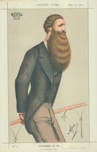 Lord Skelmersdale, un fouet conservateur, 15 juillet 1871, caricature de Vanity Fair