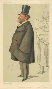 Lord Truro, Connaissance Universelle, 1er janvier 1887, caricature de Vanity Fair - Carlo Pellegrini