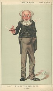 Mr Anthony Trollope, un romancier, 5 avril 1873, caricature de Vanity Fair - Carlo Pellegrini