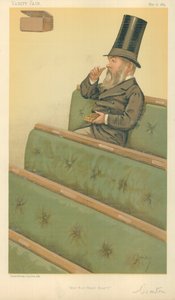 M. Charles Nicholas Warton, Hear Hear Hear Hear, 10 mai 1884, caricature de Vanity Fair - Carlo Pellegrini