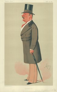 M. George Augustus Sala, Journalisme, 25 septembre 1875, caricature de Vanity Fair - Carlo Pellegrini