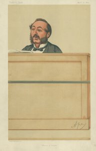 M. Ira D Sankey, Louange et prière, 10 avril 1875, caricature de Vanity Fair - Carlo Pellegrini