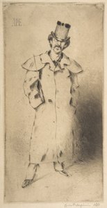 Portrait de Whistler, 1881 - Carlo Pellegrini