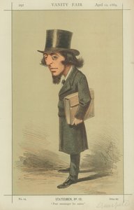 Rt Hon James Stansfeld, Pour encourager les autres, 10 avril 1869, caricature de Vanity Fair - Carlo Pellegrini