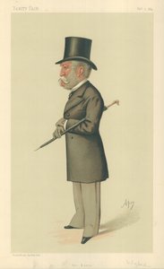 Sir Charles Lennox Wyke, Le Baron, 9 février 1884, caricature de Vanity Fair - Carlo Pellegrini