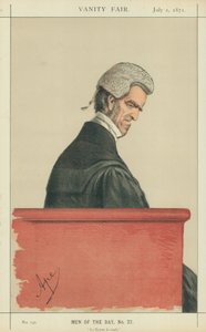 Sir John George Shaw-Lefevre, La Reyne le veult, 1er juillet 1871, caricature de Vanity Fair - Carlo Pellegrini