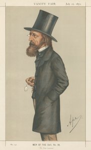 Le Poète Lauréat, Lord A. Tennyson (série Vanity Fair) - Carlo Pellegrini