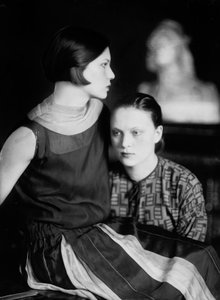 Portrait de Wanda et Marion Wulz, Trieste, vers 1920 - Carlo Wulz