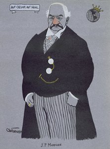 Caricature de John Pierpont Morgan (1837-1913), de 