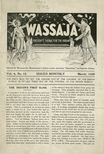 Numéro de Wassaja, Vol. 4, No. 12 - Carlos Montezuma