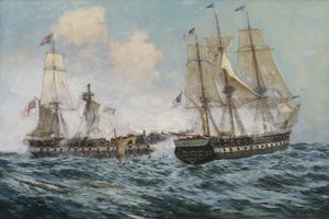 Engagement entre la frégate américaine Constitution et le H.M.S. Java, 1896