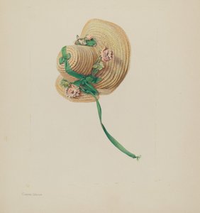 Bonnet de paille de poupée - Carmel Wilson