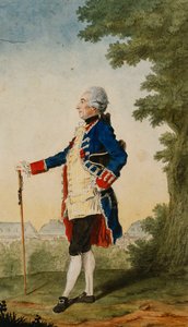 Le baron de Bombelles aux Tuileries, 1765 - Carmontelle