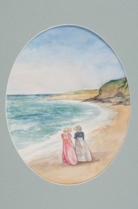 Anne et Henrietta se promènent au bord de la mer, 2006