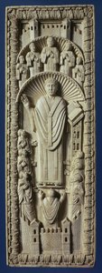 Un archevêque parmi son chœur, c.875 AD - Carolingian School