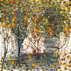 Rhapsodie forestière, 2001 (huile sur toile)