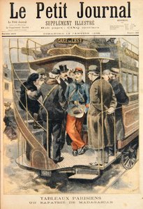 Un soldat rapatrié de Madagascar, gravé par Fortune-Louis Meaulle (1844-1901), illustration du Petit Journal, 12 janvier 1896