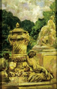 Jardin de la Fontaine at Nimes, France - Carroll Beckwith